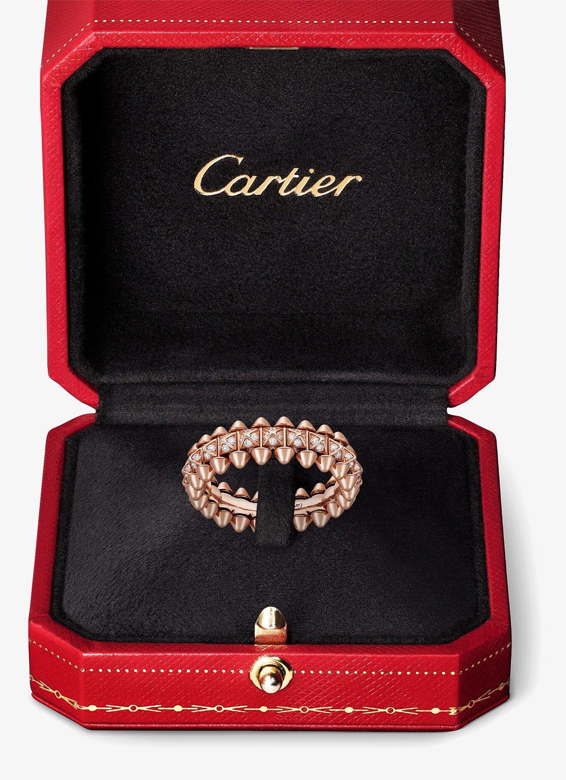 Cartier Clash de Cartier ring, klein model van 18 karaat roségoud met 0.31 ct diamant CRN4796100 - detail 6 roségoud