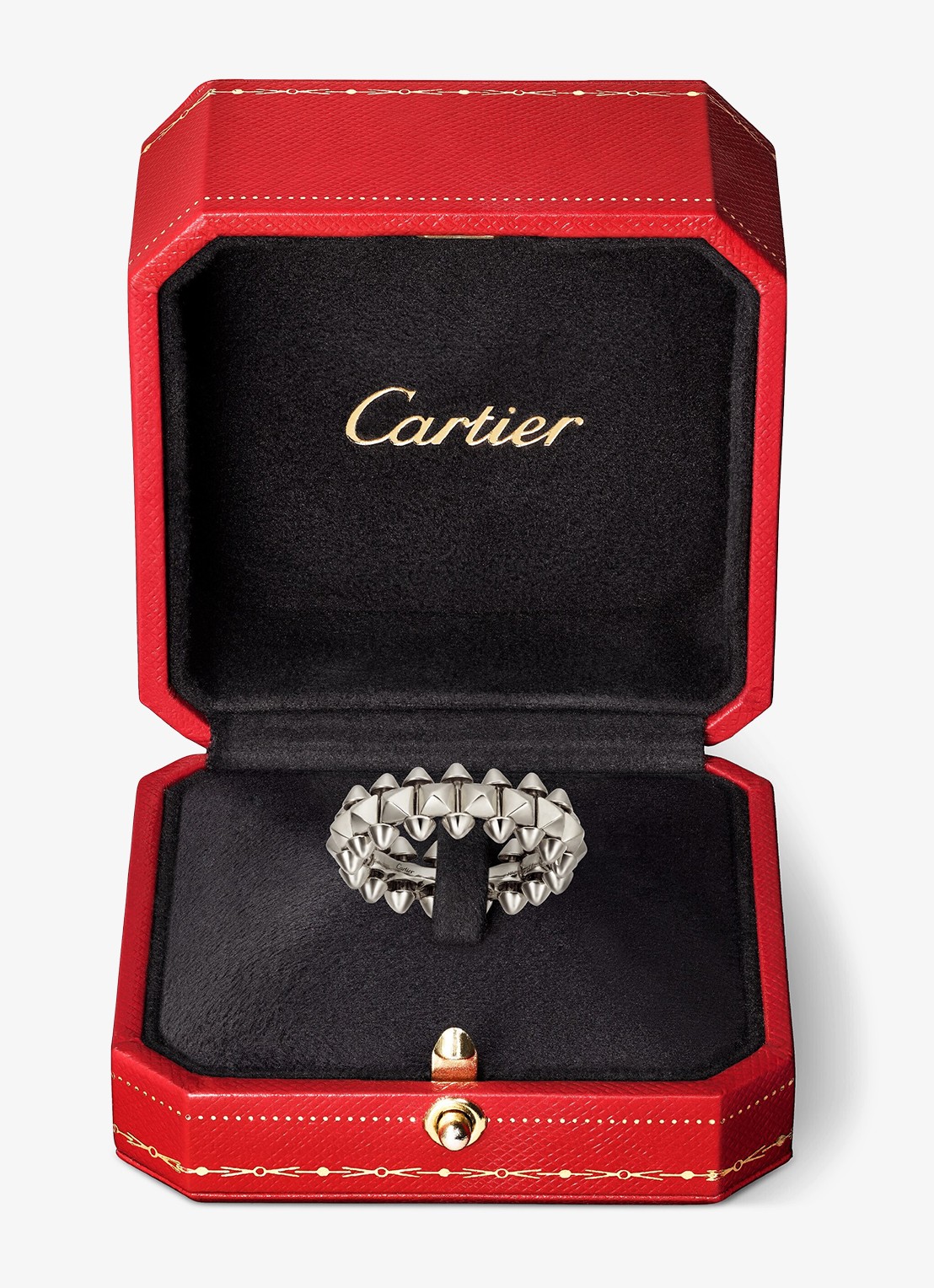 Cartier Clash de Cartier ring, medium model van 18 karaat witgoud CRB42311 - detail 7 witgoud