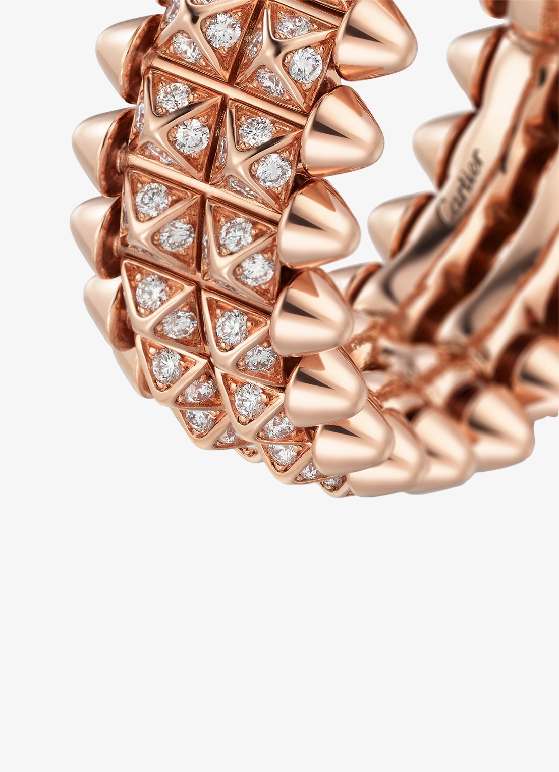 Cartier Clash de Cartier ring van 18 karaat roségoud met diamant CRB42379 - achterkant 3 roségoud