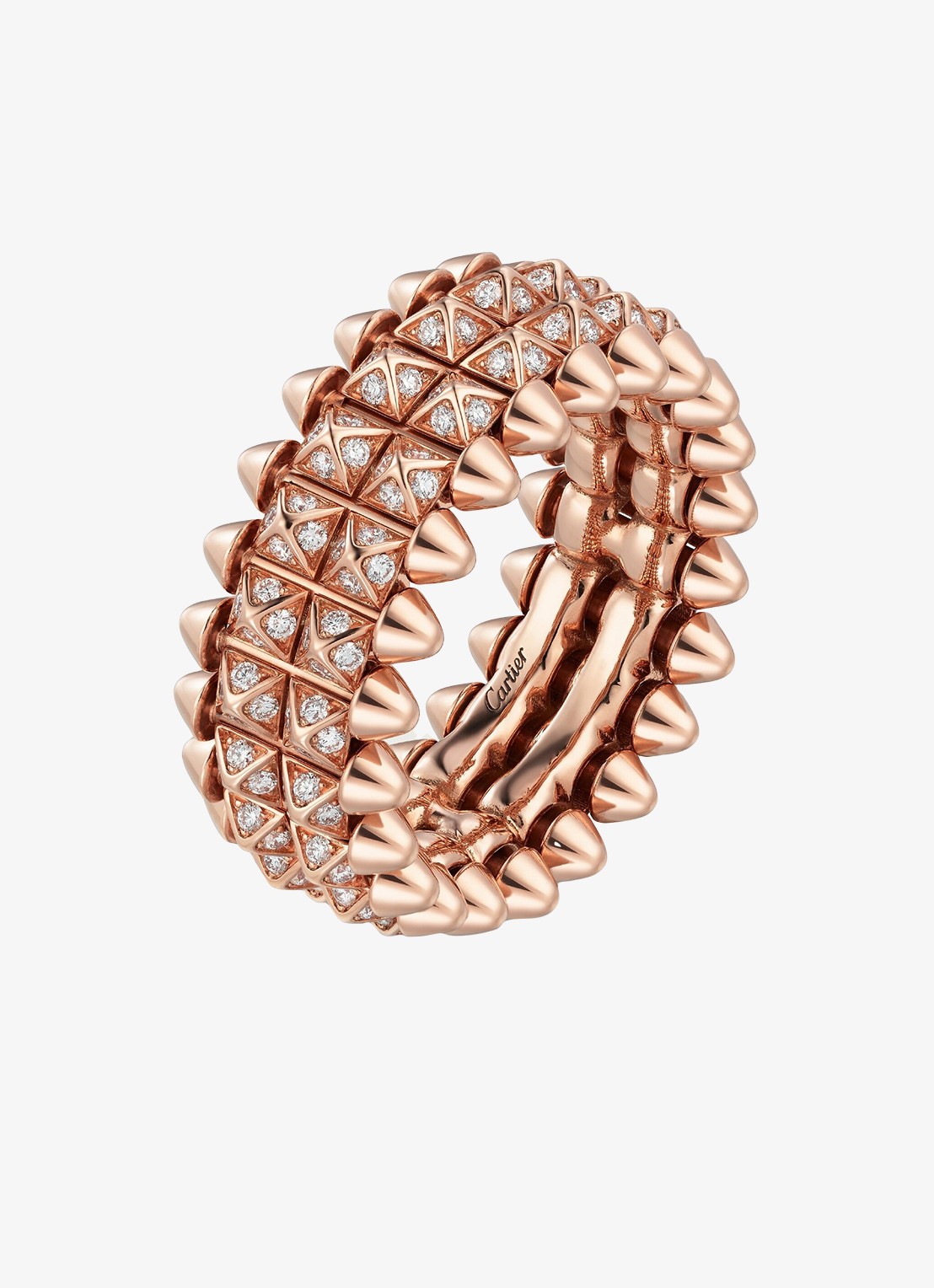 Cartier Clash de Cartier ring van 18 karaat roségoud met diamant CRB42379 - voorkant 2 roségoud