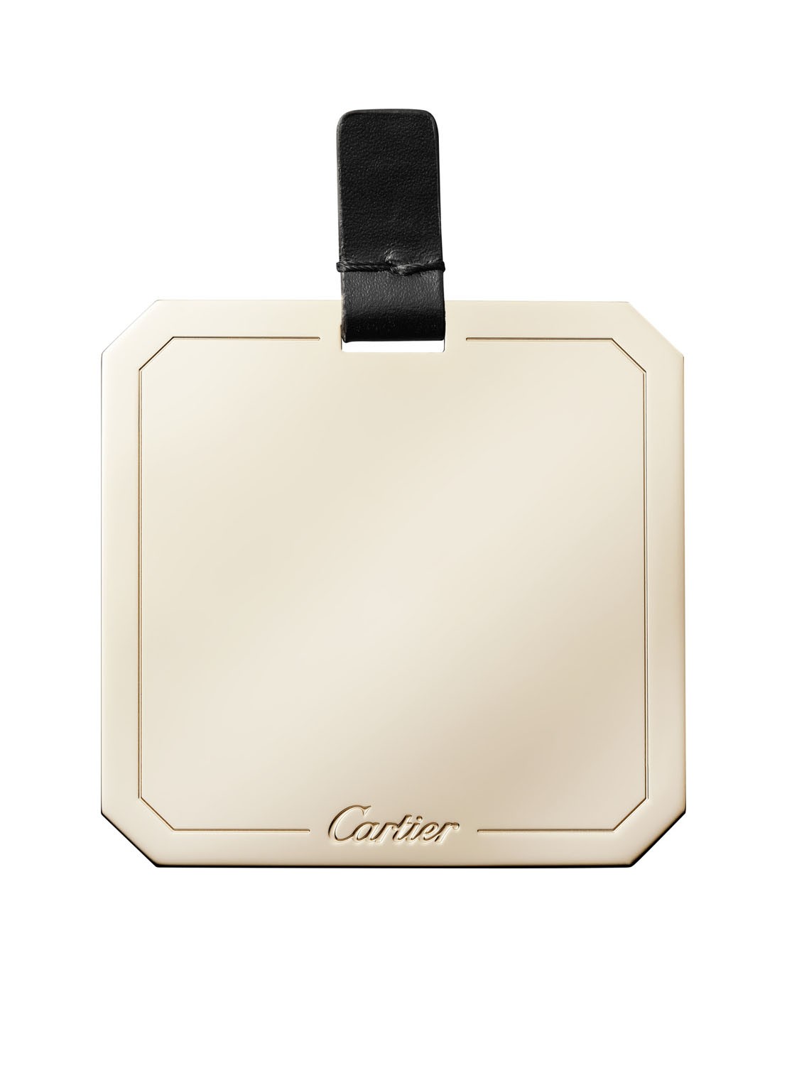 Cartier Double C Mini Chain crossbodytas van kalfsleer CRL1002303 - detail 3 zwart