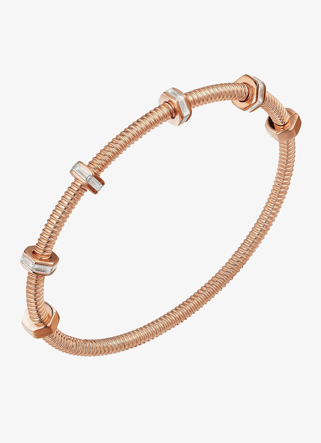 Cartier Écrou de Cartier armband van 18 karaat roségoud met 1.29 ct diamant CRN67145 - voorkant 7 roségoud