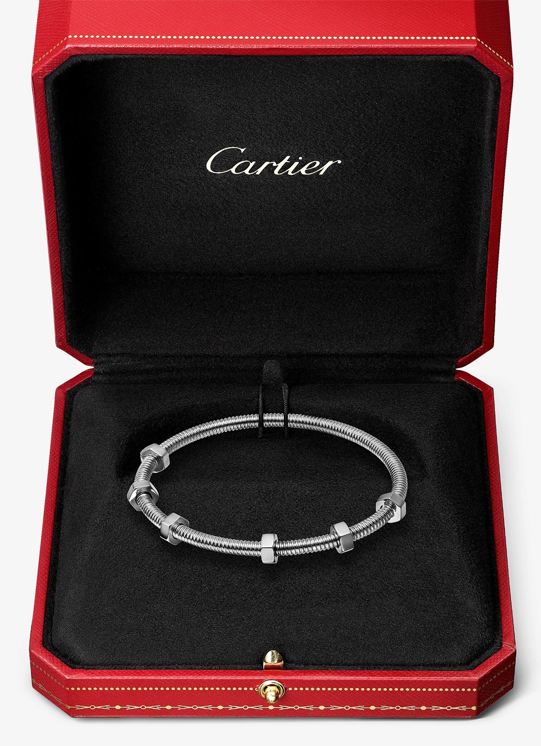 Cartier Écrou de Cartier bangle, van 18 karaat witgoud CRB6049617 - detail 5 witgoud