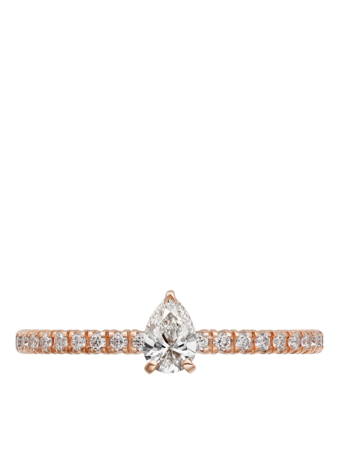 Cartier Etincelle de Cartier ring van 18k roségoud met diamanten CRB4230400 - detail roségoud