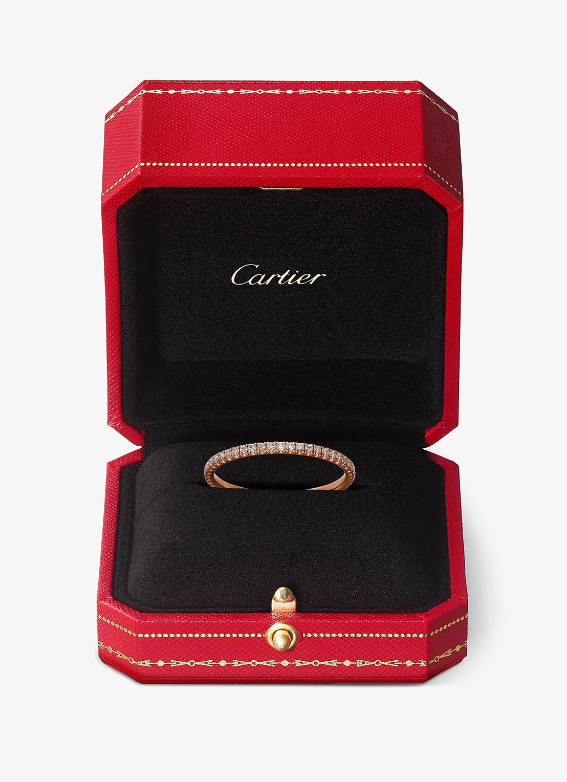 Cartier Etincelle de Cartier trouwring van 18 karaat roségoud met 0.22 ct diamant CRB4210500 - detail 6 roségoud