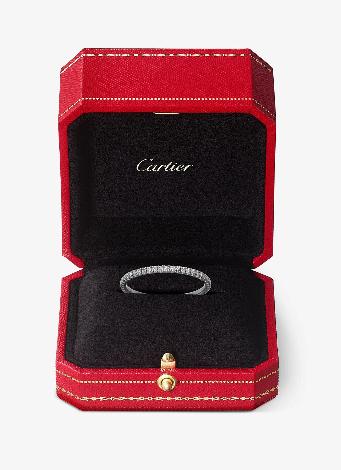 Cartier Etincelle de Cartier trouwring, van 18 karaat witgoud met 0.22 ct diamant CRB4210400 - detail 4 witgoud