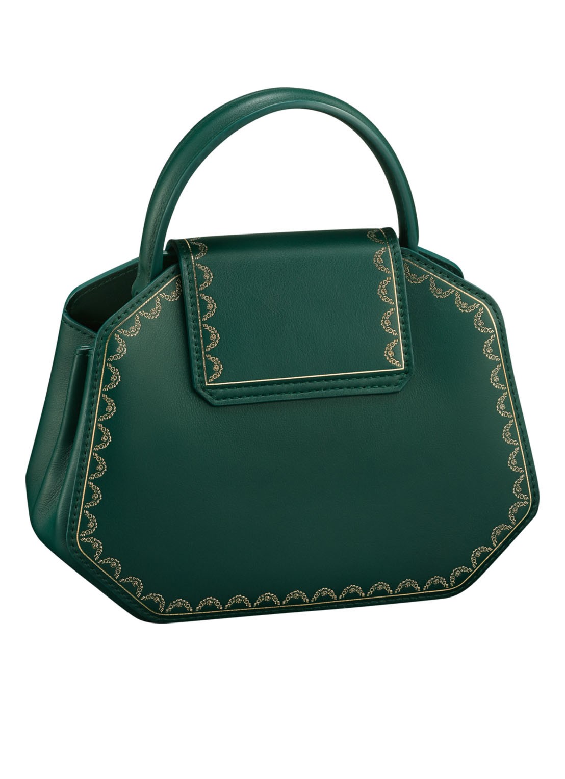 Cartier Guirlande de Cartier mini handtas van kalfsleer - achterkant 6 groen