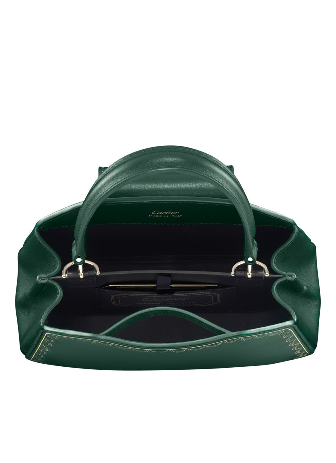 Cartier Guirlande de Cartier mini handtas van kalfsleer - detail groen