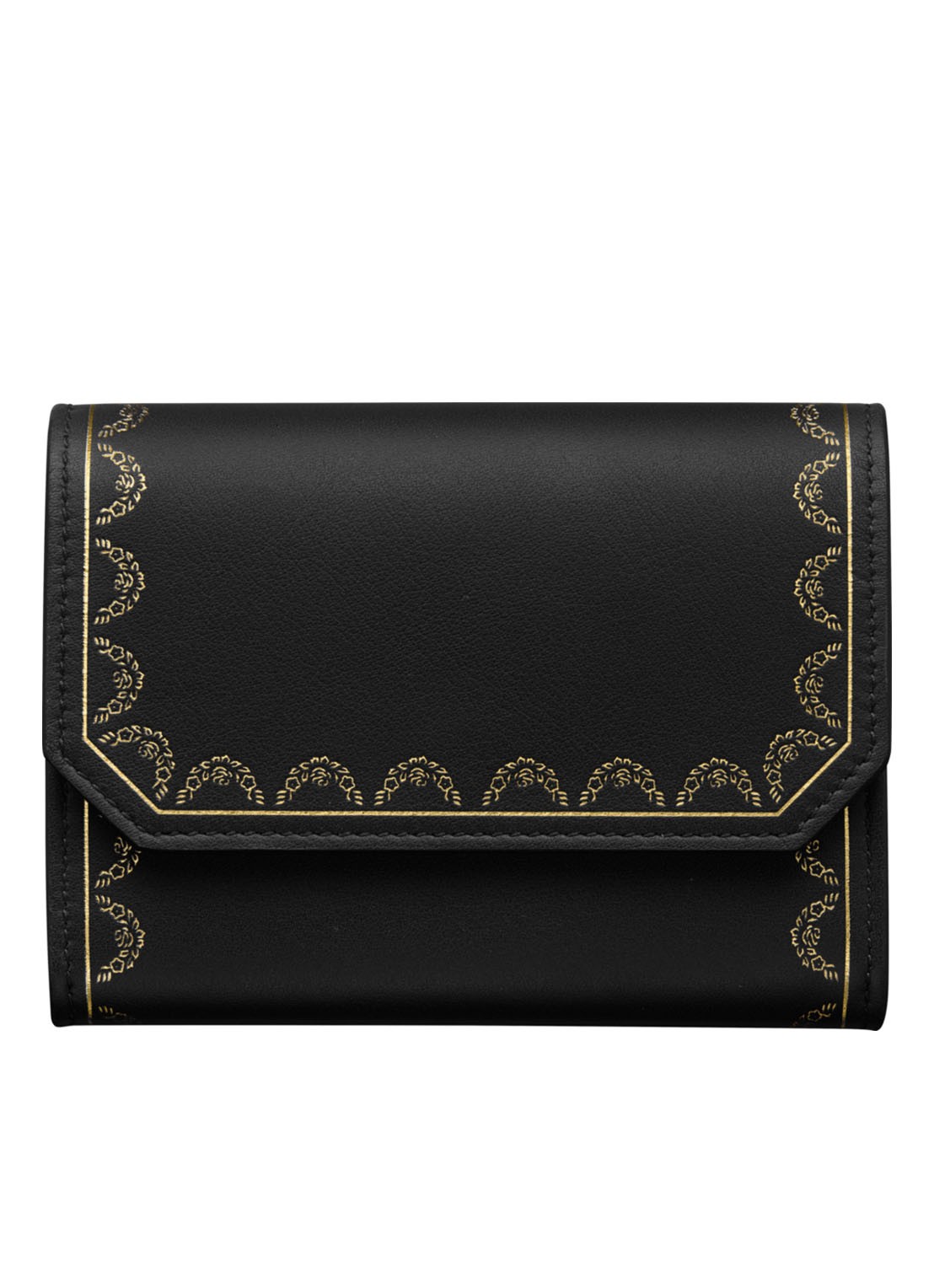 Cartier Guirlande de Cartier mini portemonnee van kalfsleer CRL3001712 - voorkant zwart