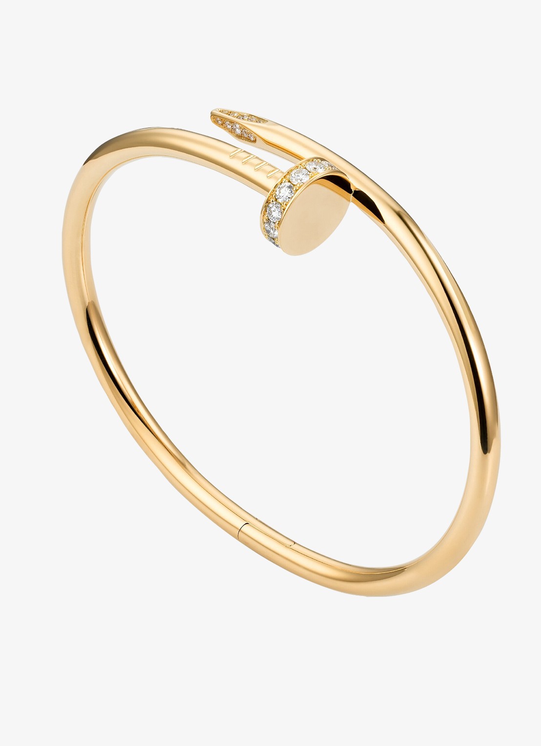 Cartier Juste un Clou armband, klassiek model van 18 karaat geelgoud met 0.58 ct diamant CRB60486 - voorkant 6 geelgoud