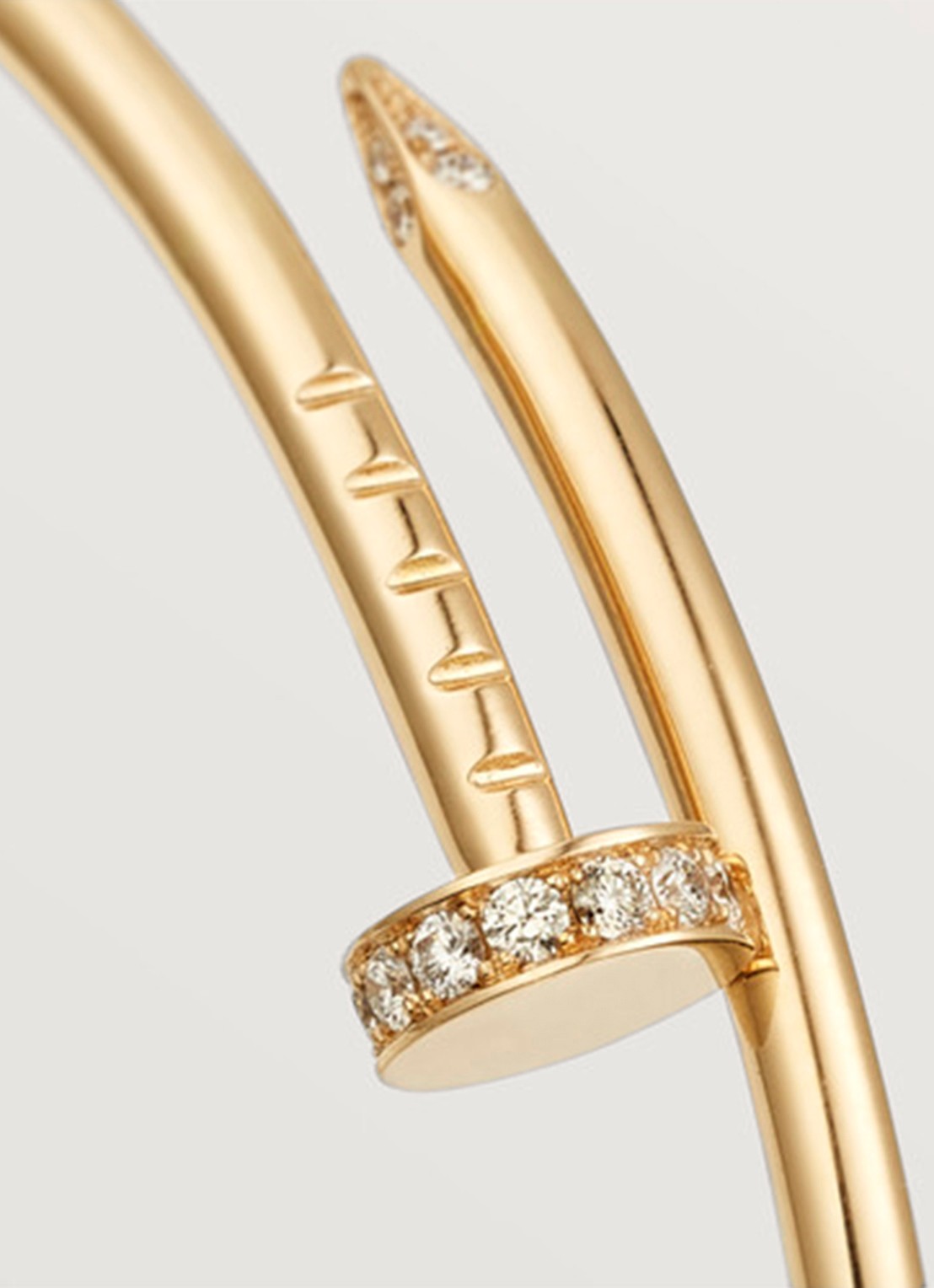 Cartier Juste un Clou armband, klein model, diamanten CRB6066117 - detail 7 geelgoud