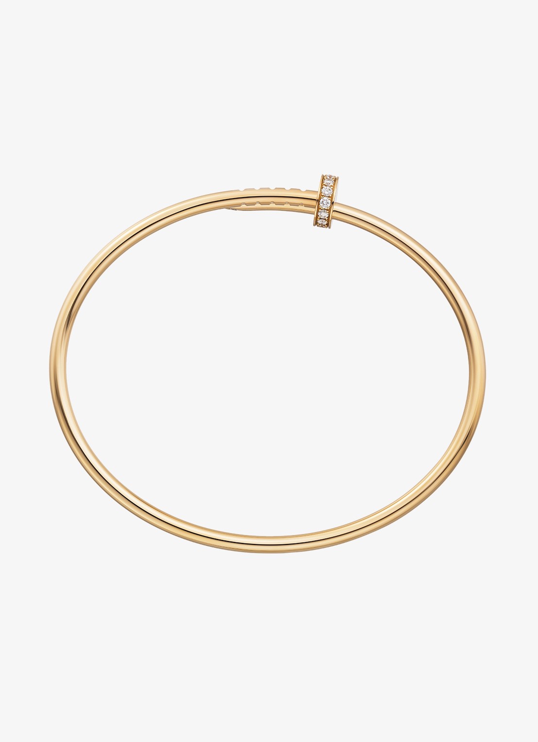 Cartier Juste un Clou armband, klein model van 18 karaat geelgoud met 0.18 ct diamant CRB6066117 - detail 5 geelgoud