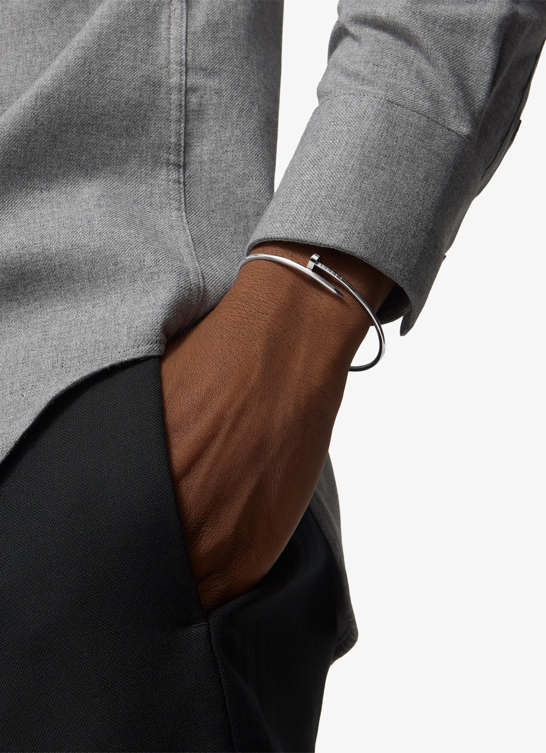 Cartier Juste un Clou armband, klein model van 18 karaat witgoud CRB6083917 - achterkant 8 witgoud
