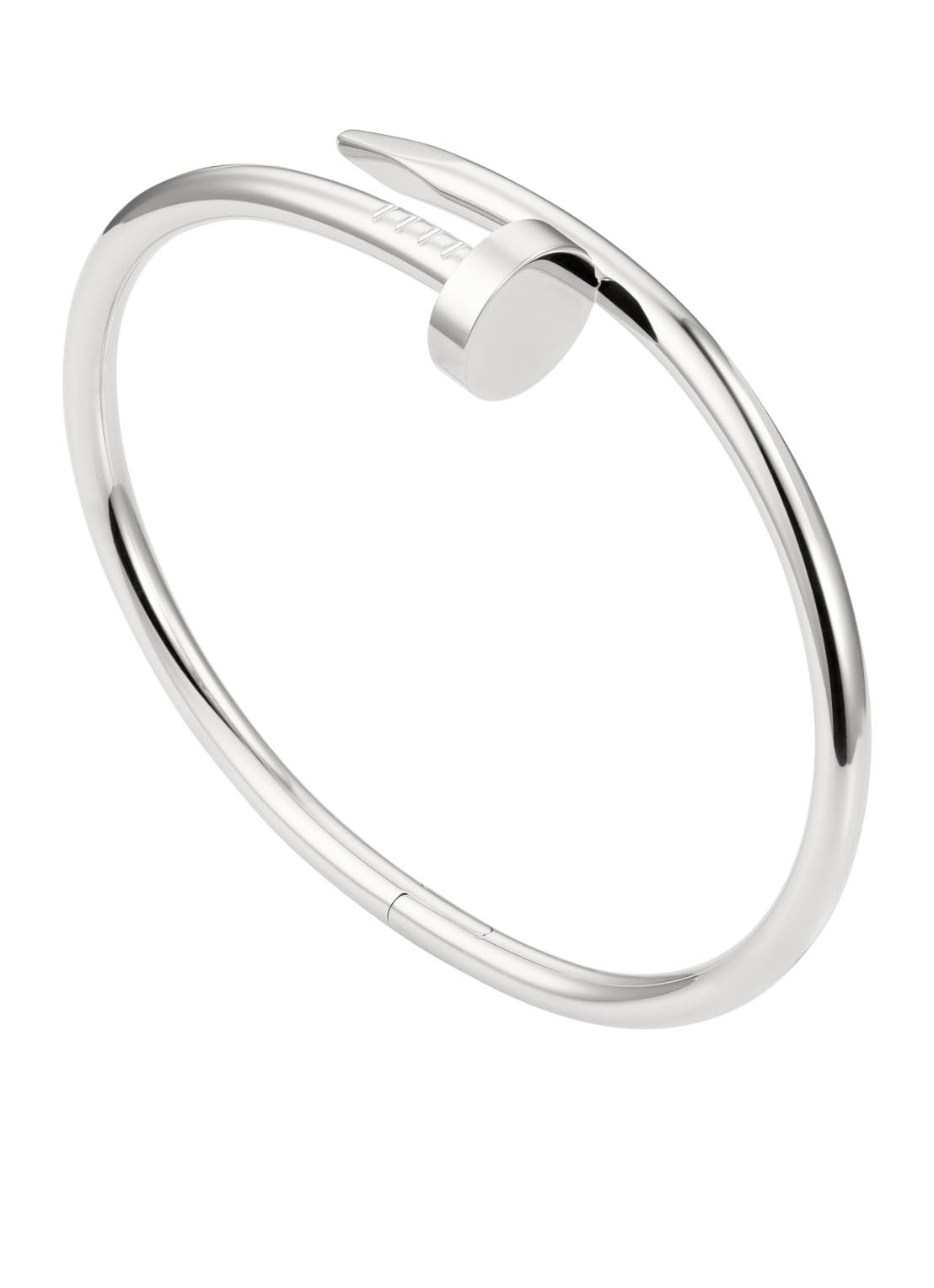 Cartier Juste un Clou armband van 18 karaat witgoud B6048300 - voorkant witgoud