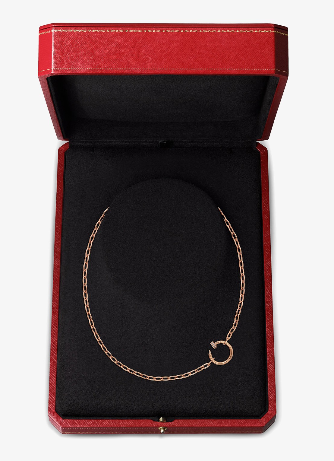 Cartier Juste un Clou ketting van 18 karaat roségoud met 0.13 ct diamant CRB7224902 - detail 5 roségoud