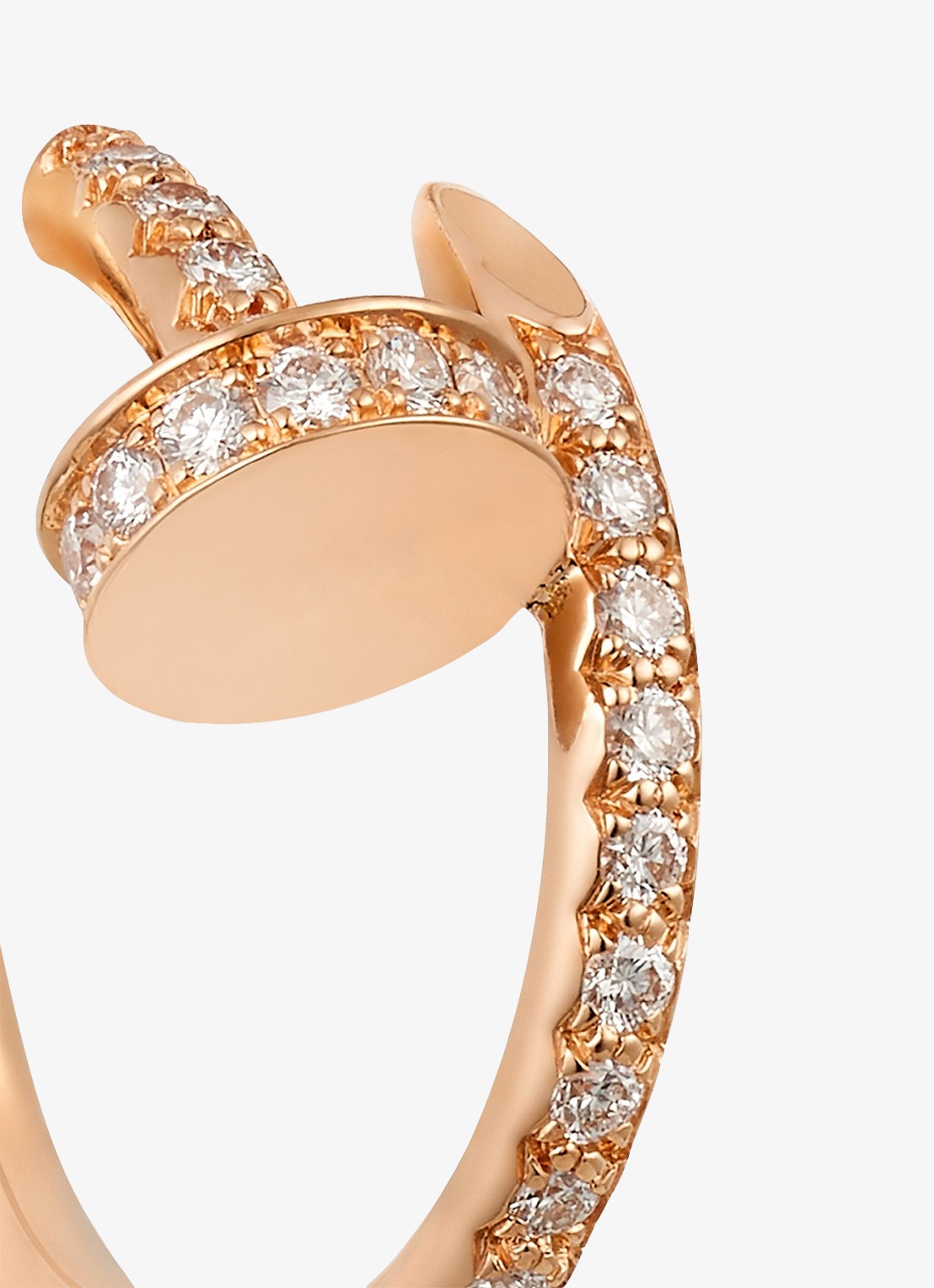 Cartier Juste un Clou oorringen, small model van 18 karaat roségoud met 0.51 ct diamant CRB8301429 - detail 6 roségoud