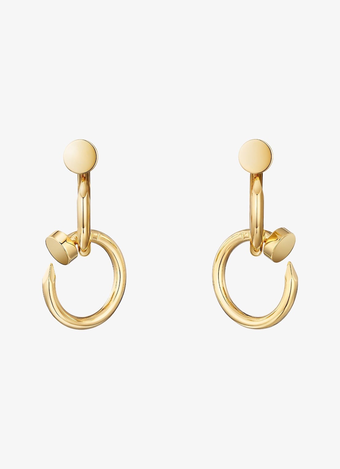 Cartier Juste un Clou oorstekers van 18 karaat geelgoud CRB8301528 - achterkant 6 geelgoud