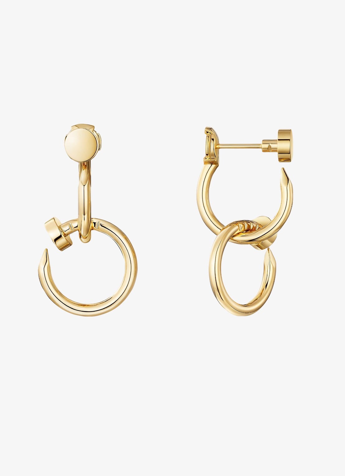 Cartier Juste un Clou oorstekers van 18 karaat geelgoud CRB8301528 - detail geelgoud