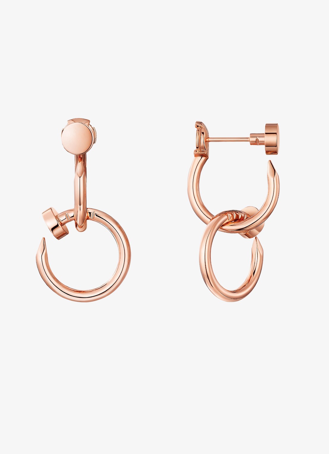 Cartier Juste un Clou oorstekers van 18 karaat roségoud CRB8301527 - detail roségoud