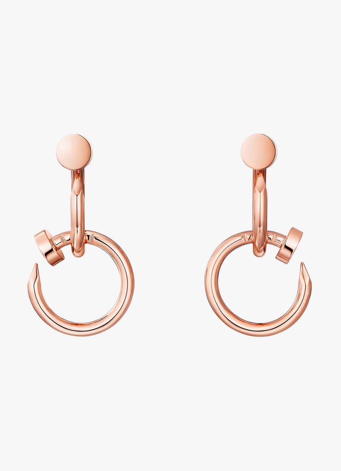 Cartier Juste un Clou oorstekers van 18 karaat roségoud CRB8301527 - voorkant 7 roségoud