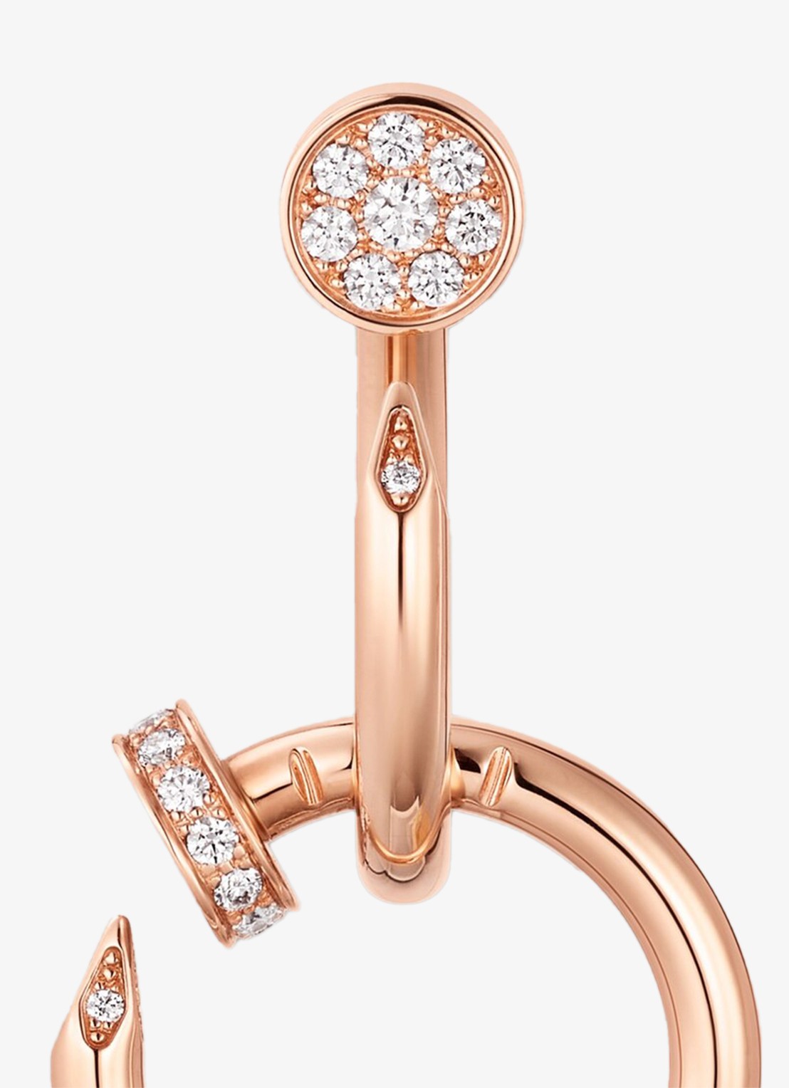 Cartier Juste un Clou oorstekers van 18 karaat roségoud met 27 diamanten CRB8301503 - detail 5 roségoud