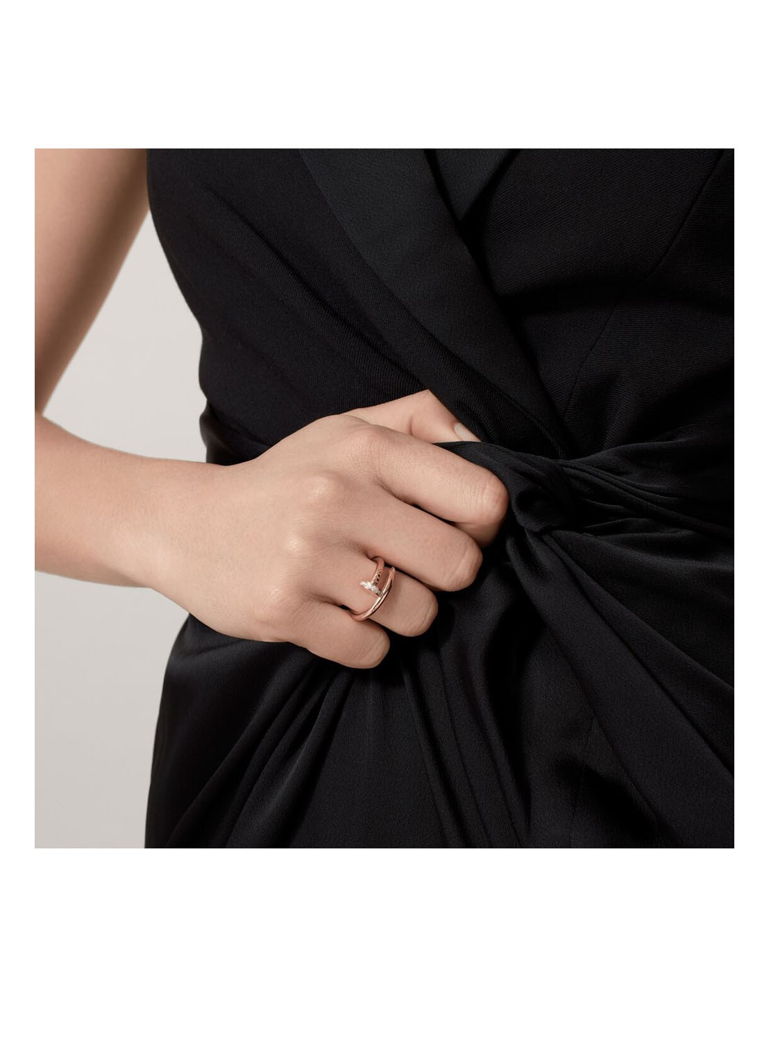 Cartier Juste un Clou ring, klassiek model van 18 karaat roségoud met 0.13 ct diamant CRB40948 - detail 4 roségoud