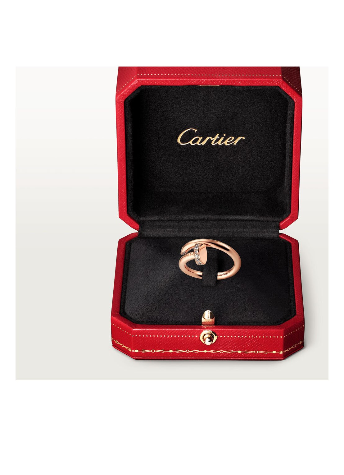 Cartier Juste un Clou ring, klassiek model van 18 karaat roségoud met 0.13 ct diamant CRB40948 - detail 5 roségoud