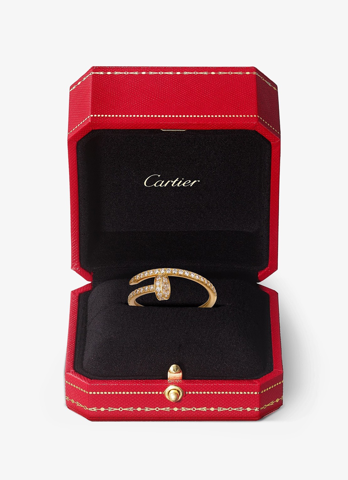 Cartier Juste un Clou ring, small model van 18 karaat geelgoud met 0.40 ct diamant CRB42315 - detail 8 geelgoud