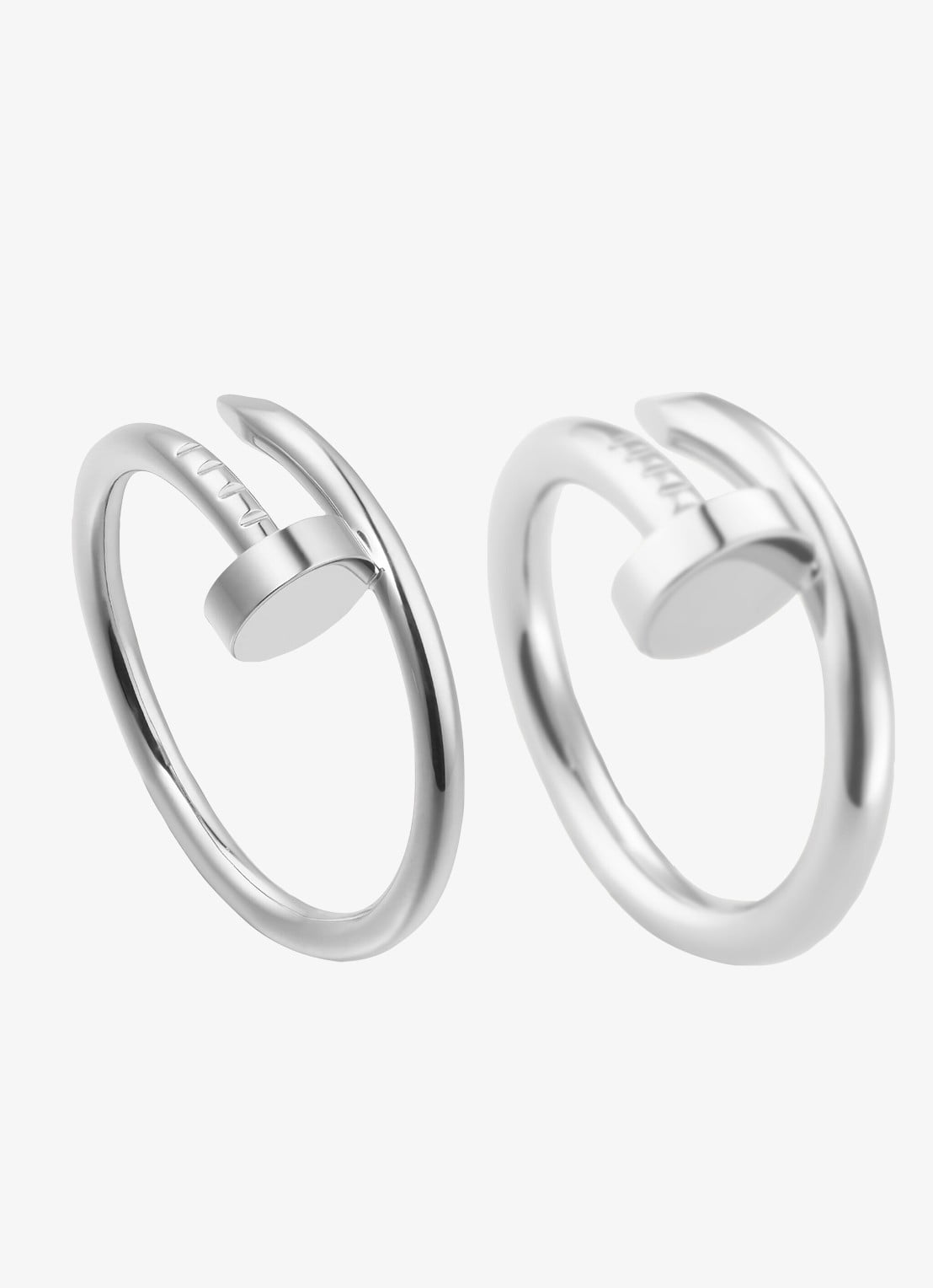 Cartier Juste un Clou ring, small model van 18 karaat witgoud CRB42260 - detail 5 witgoud