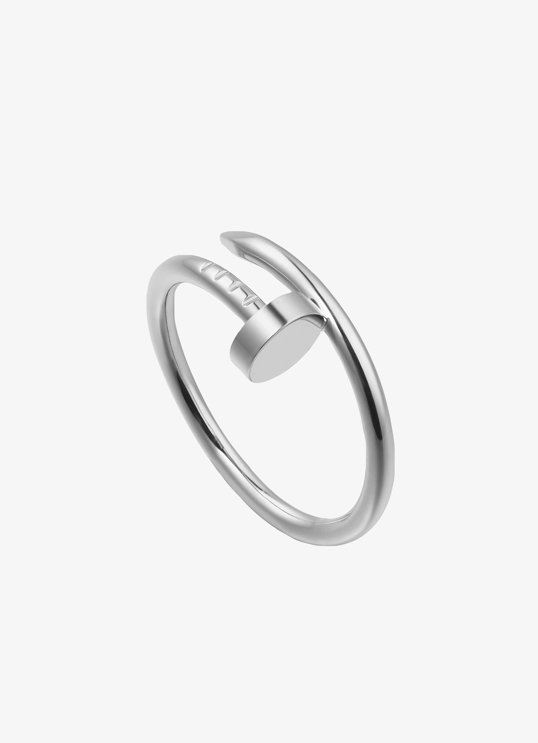 Cartier Juste un Clou ring, small model van 18 karaat witgoud CRB42260 - voorkant 7 witgoud