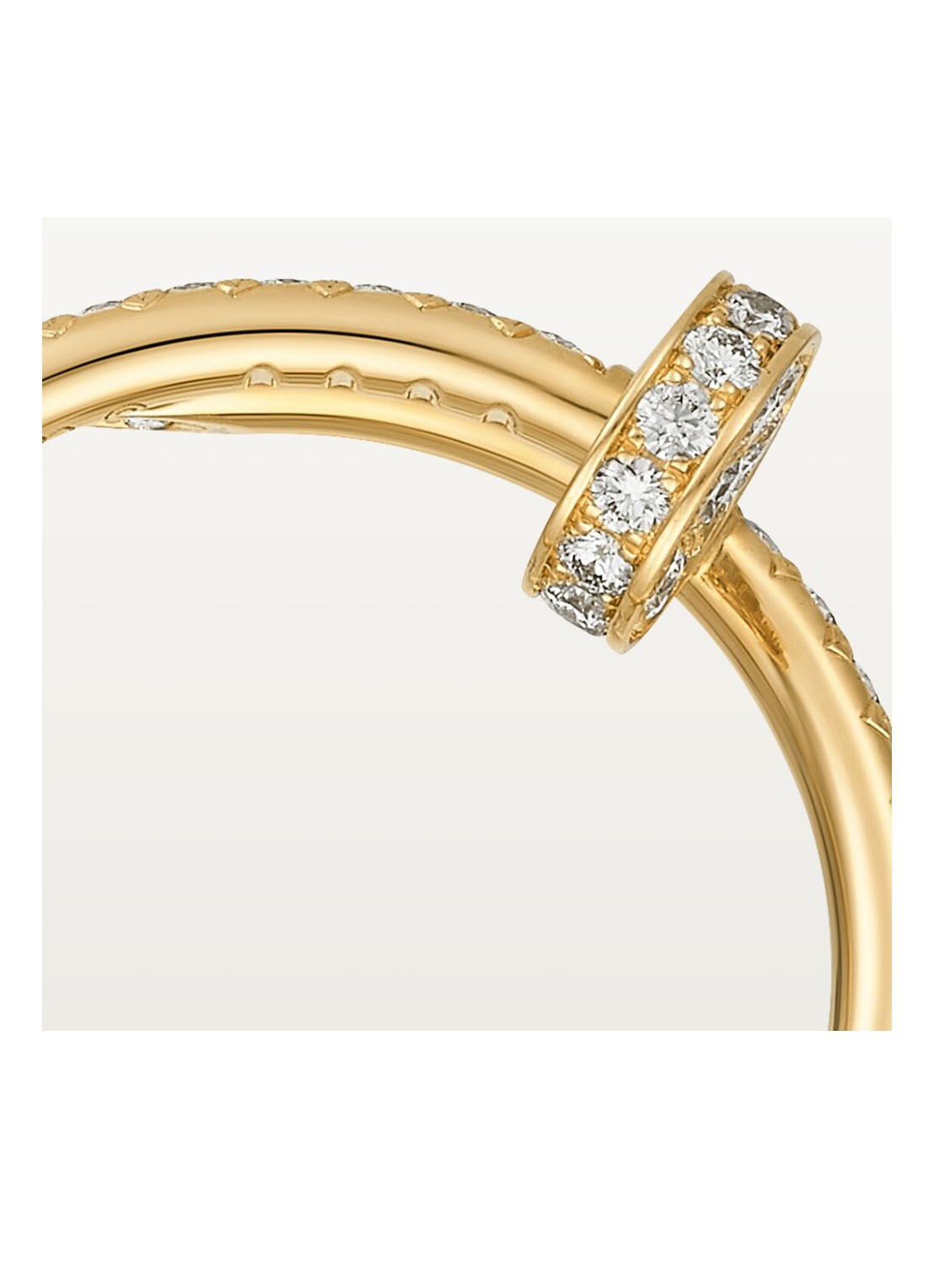 Cartier Juste un Clou ring van 18 karaat geelgoud met 53 diamanten CRB4231500 - detail 4 geelgoud