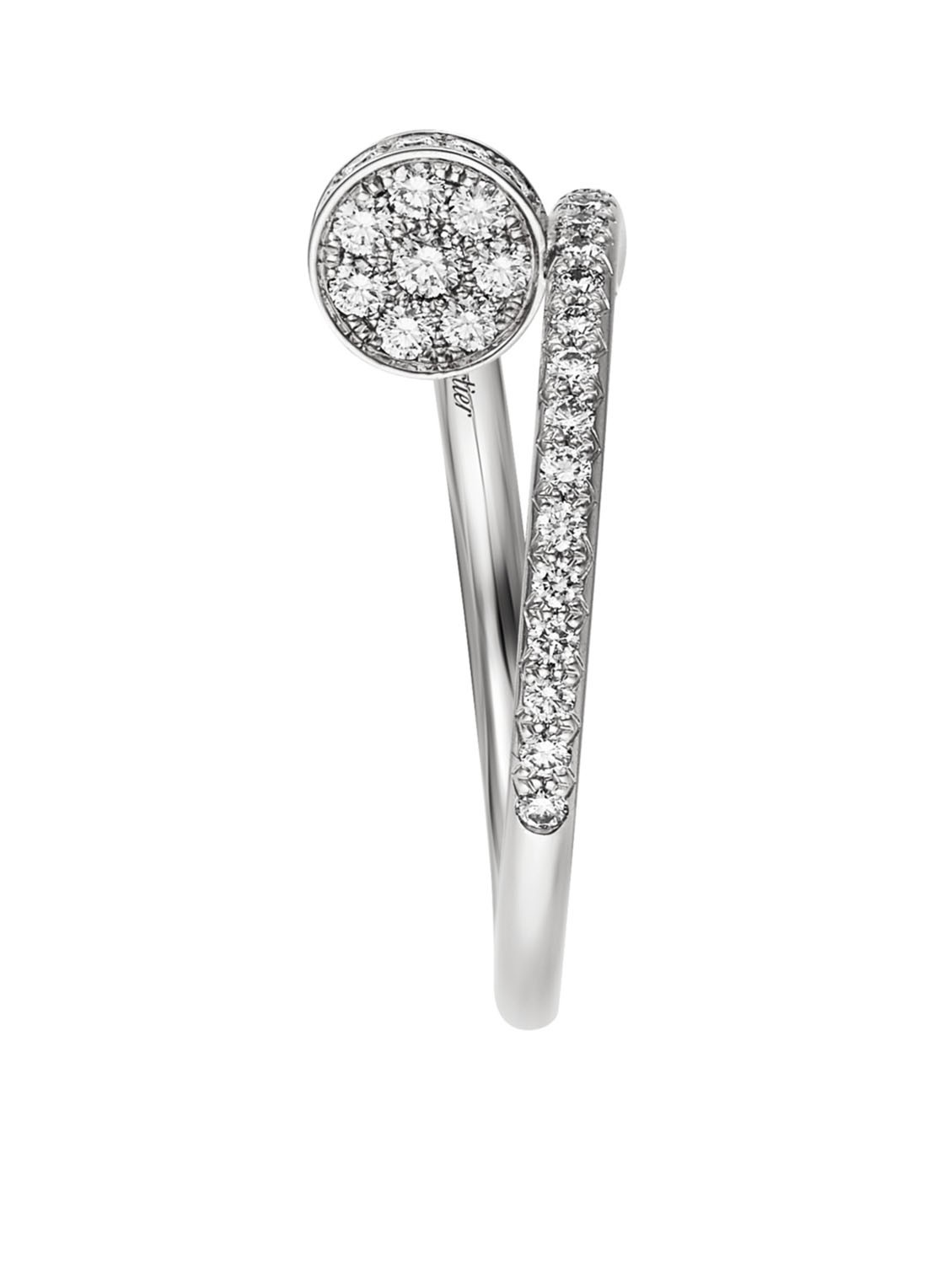 Cartier Juste un Clou ring van 18 karaat witgoud en 53 diamanten CRB4231600 - detail 5 witgoud