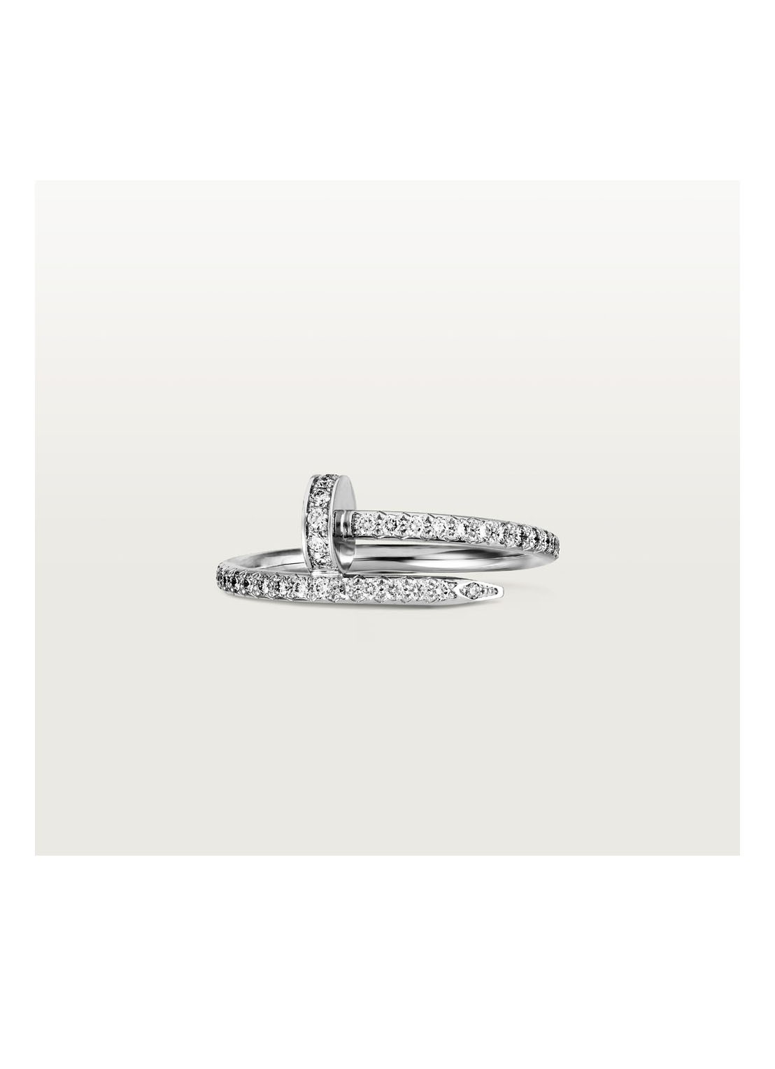 Cartier Juste un Clou ring van 18 karaat witgoud en 53 diamanten CRB4231600 - detail 8 witgoud