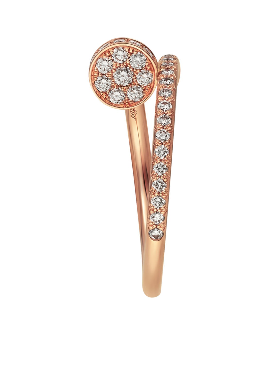 Cartier Juste un Clou ring van 18k roségoud met 53 diamanten CRB4231400 - detail 4 roségoud