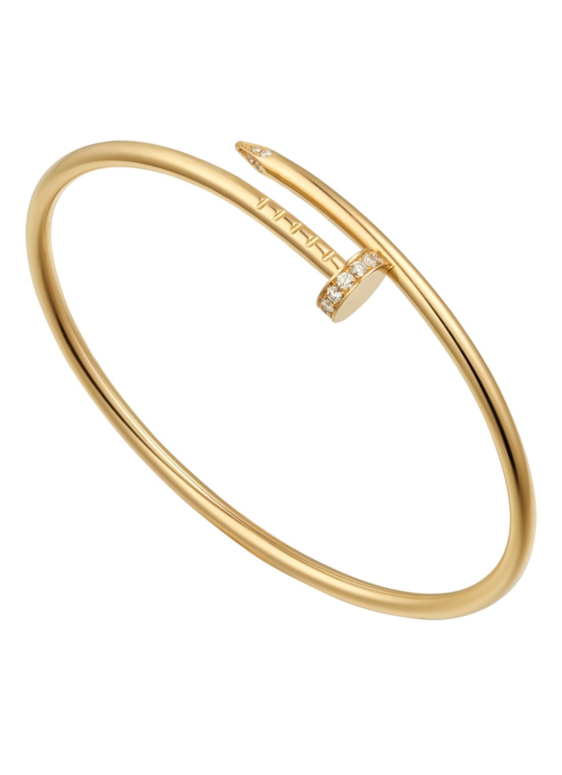 Cartier Juste un Clou Small armband van 18k geelgoud met diamanten CRB6066100 - voorkant 6 geelgoud