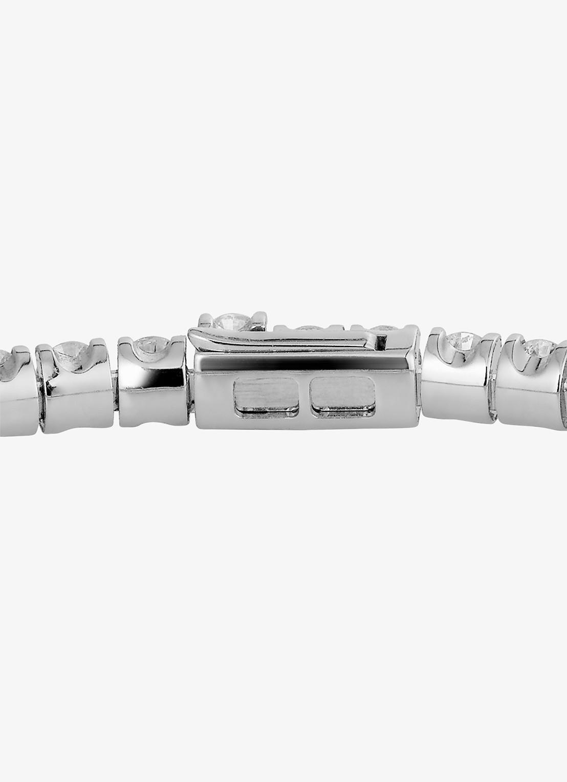 Cartier Lignes Essentielles armband van 18 karaat witgoud met 3.34 ct diamant CRN67079 - detail witgoud