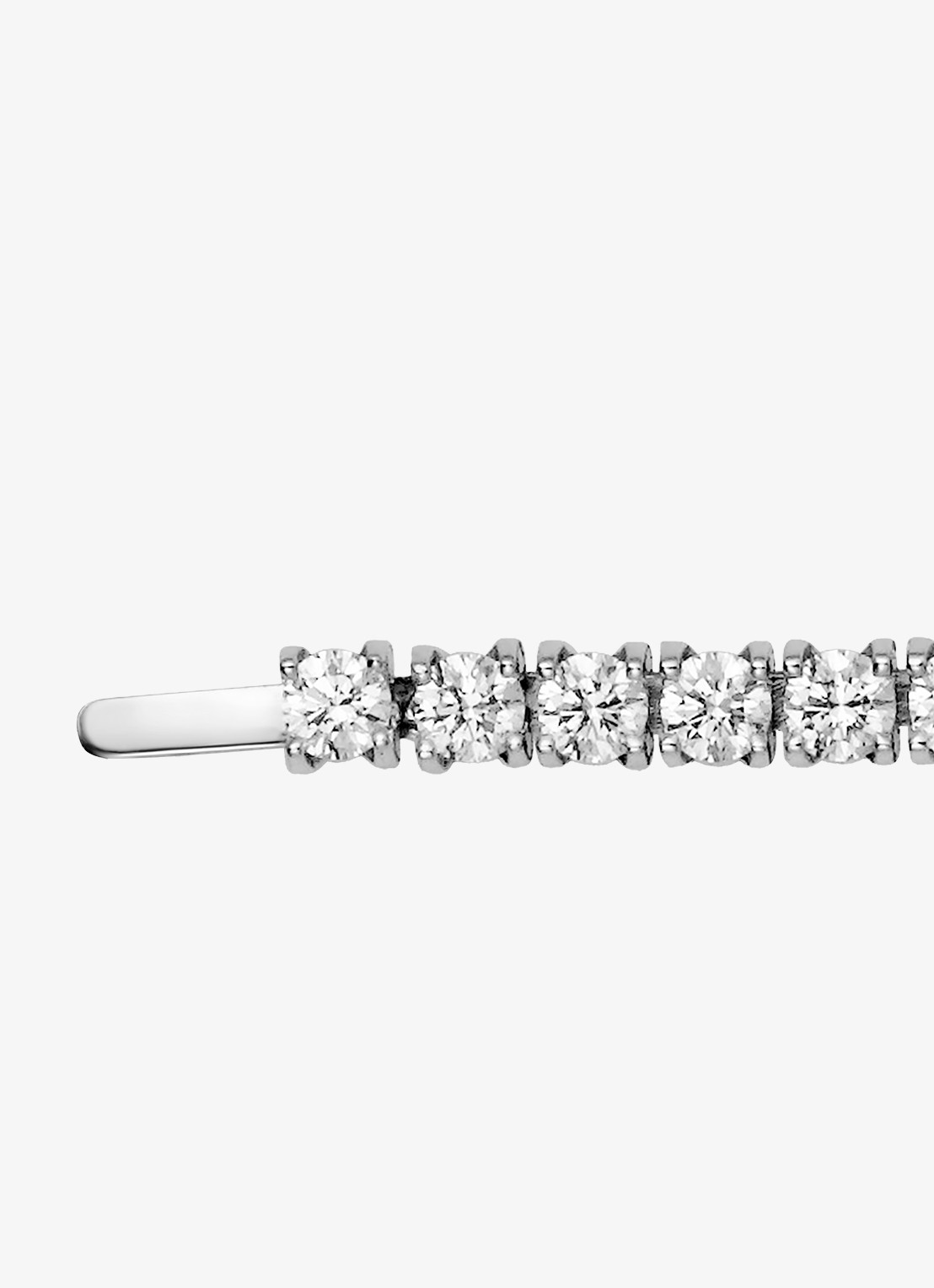 Cartier Lignes Essentielles armband van 18 karaat witgoud met 3.34 ct diamant CRN67079 - detail 4 witgoud