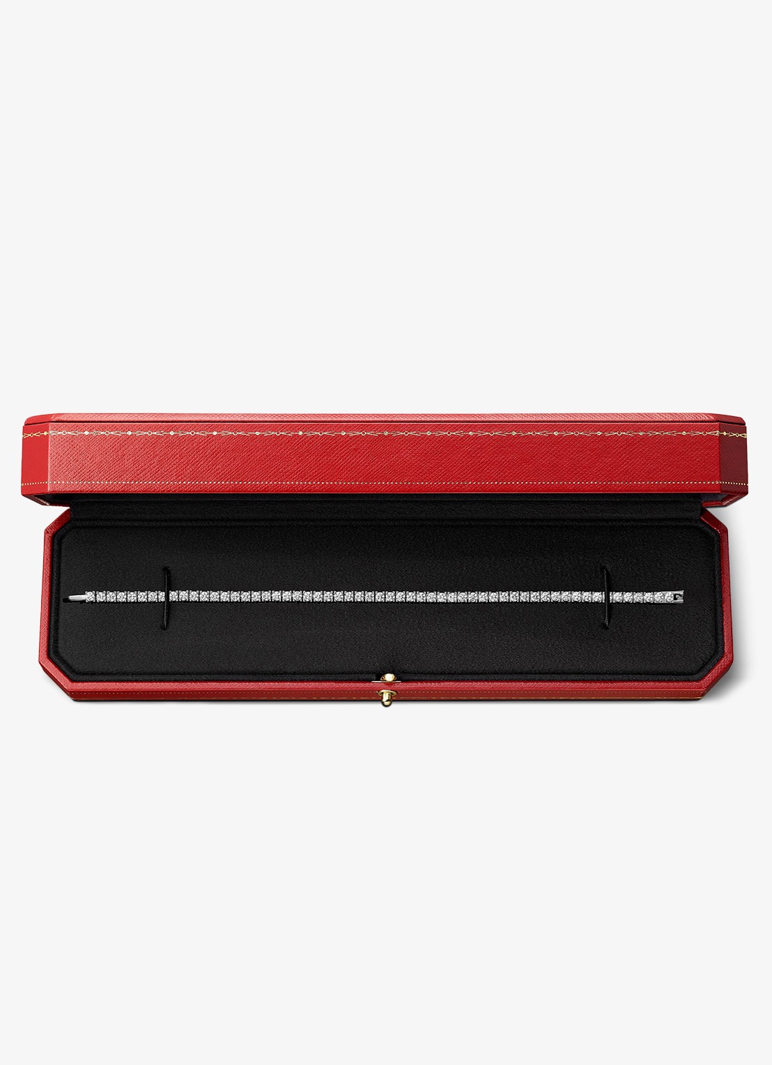 Cartier Lignes Essentielles armband van 18 karaat witgoud met 3.34 ct diamant CRN67079 - detail 5 witgoud