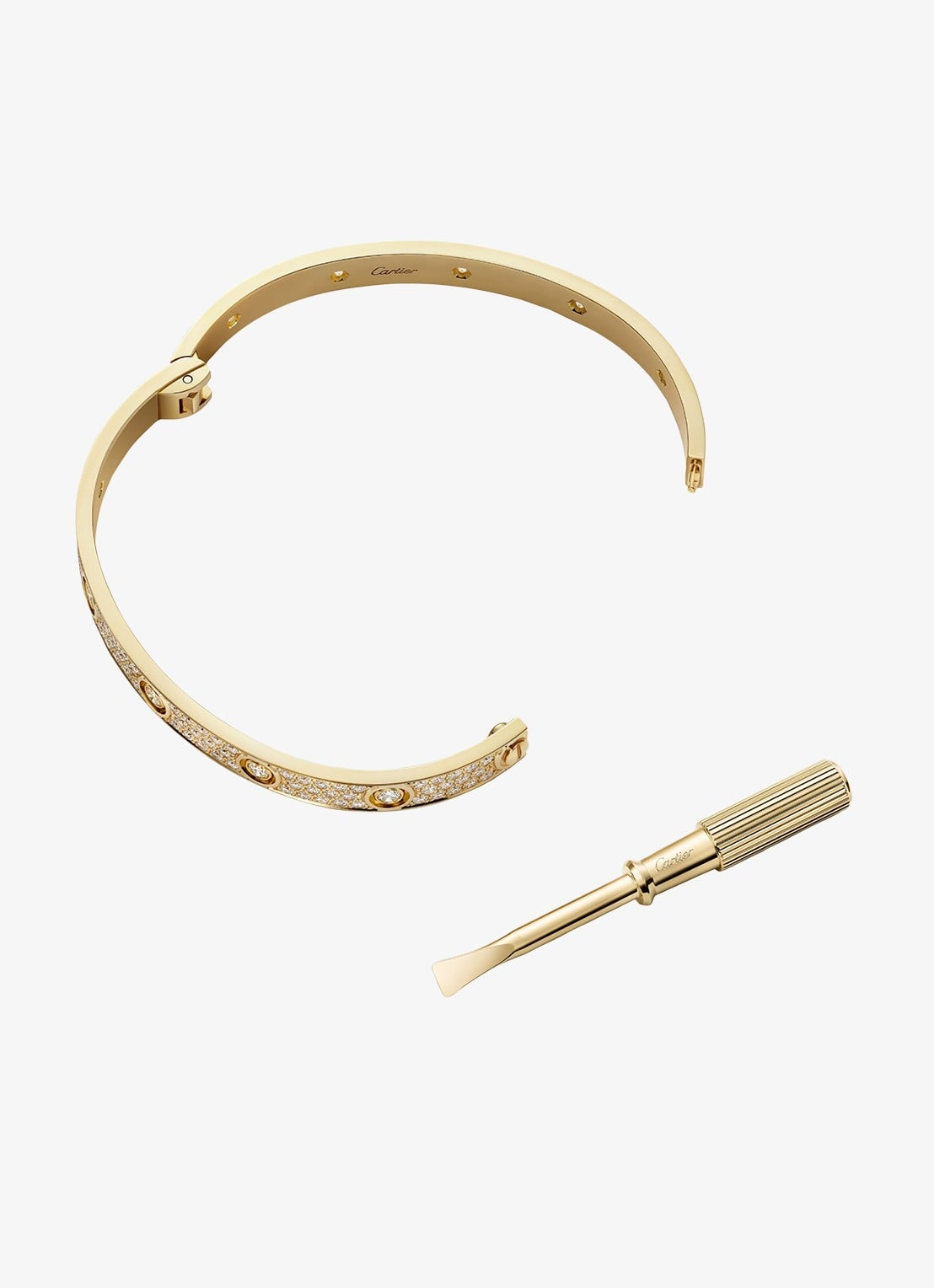 Cartier LOVE armband, klassiek model van 18 karaat geelgoud met 4.04 ct diamant CRN6727317 - detail 5 geelgoud