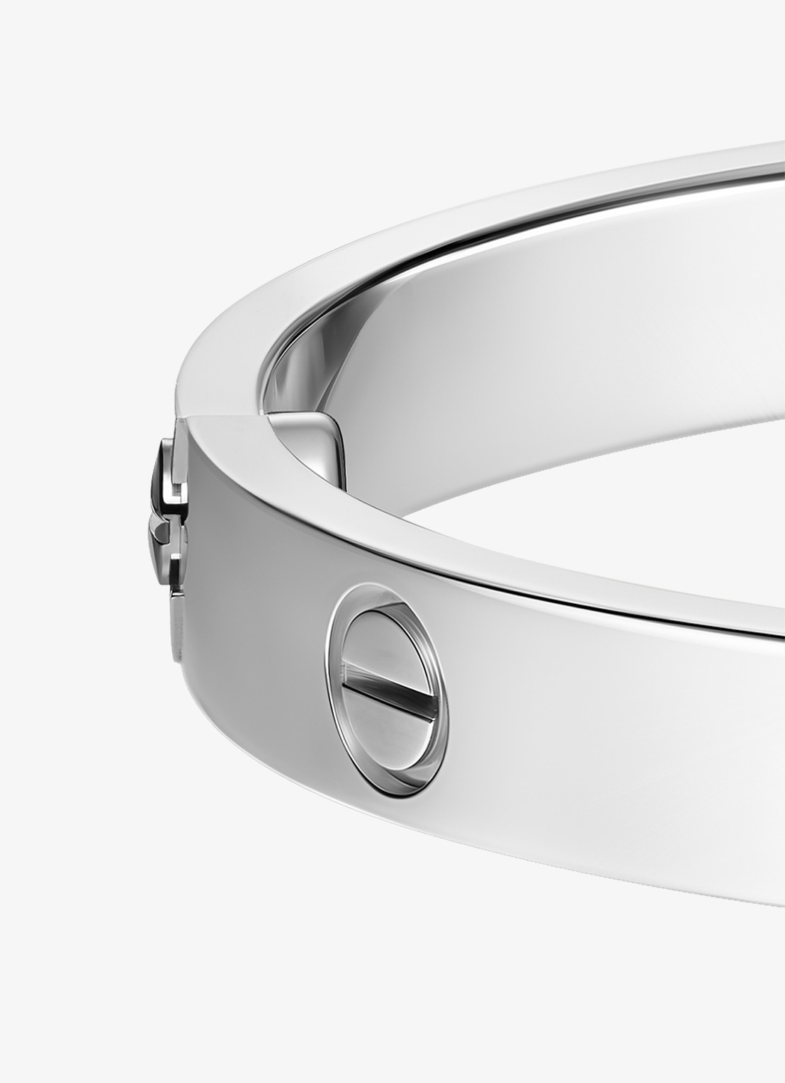 Cartier LOVE armband, klassiek model van 18 karaat witgoud CRB60676 - detail 2 witgoud