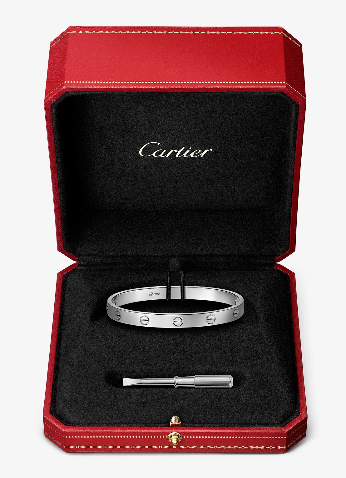 Cartier LOVE armband, klassiek model van 18 karaat witgoud CRB60676 - detail 5 witgoud