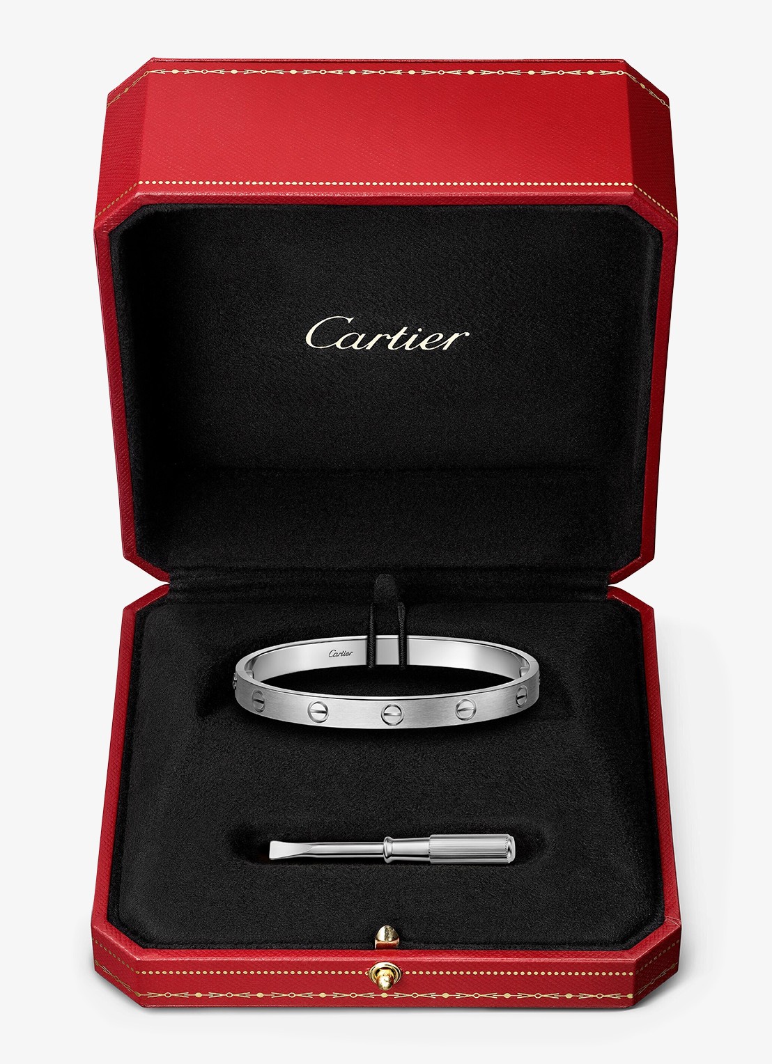 Cartier LOVE armband, klassiek model van 18 karaat witgoud CRB6077117 - detail 8 witgoud