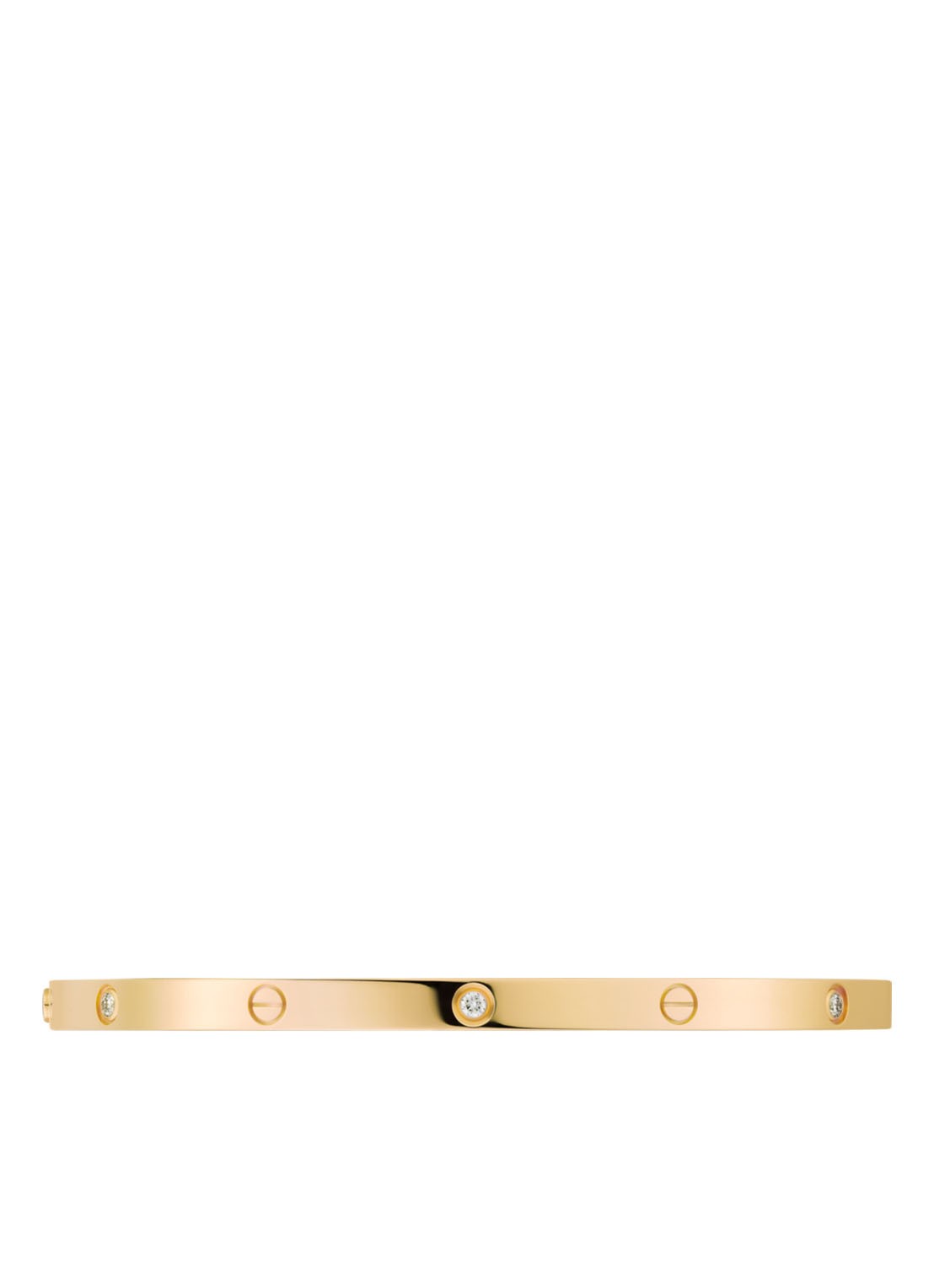 Cartier LOVE armband small van 18 karaat geelgoud met 6 diamanten CRB6047215 - detail 4 geelgoud