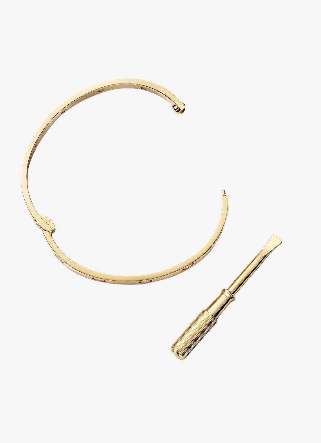Cartier LOVE armband van 18 karaat geelgoud met 10 diamanten CRB6082415 - detail 3 geelgoud