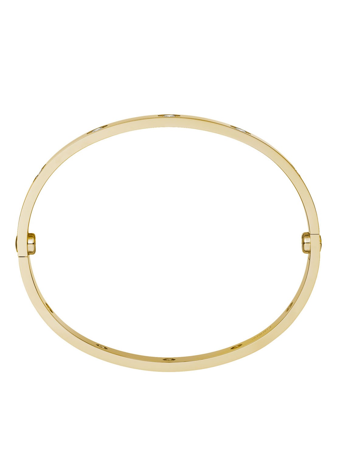 Cartier LOVE armband van 18 karaat geelgoud met diamanten CRB6070300 - detail geelgoud
