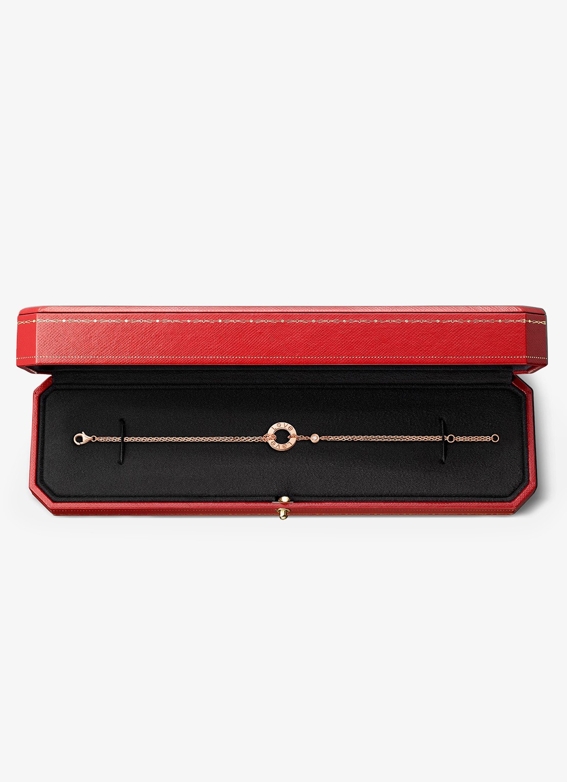 Cartier LOVE armband van 18 karaat roségoud met 0.03 ct diamant CRB6063600 - detail 5 roségoud