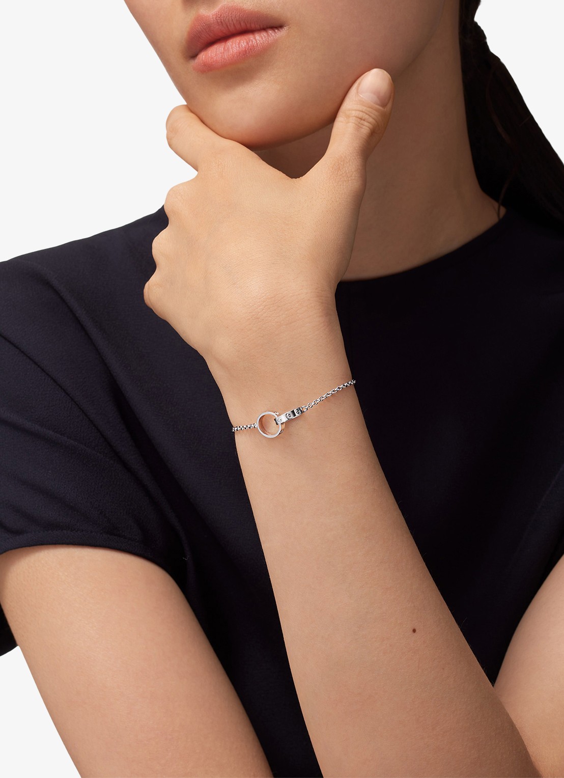 Cartier LOVE armband van 18 karaat witgoud CRB6091200 - voorkant 2 witgoud