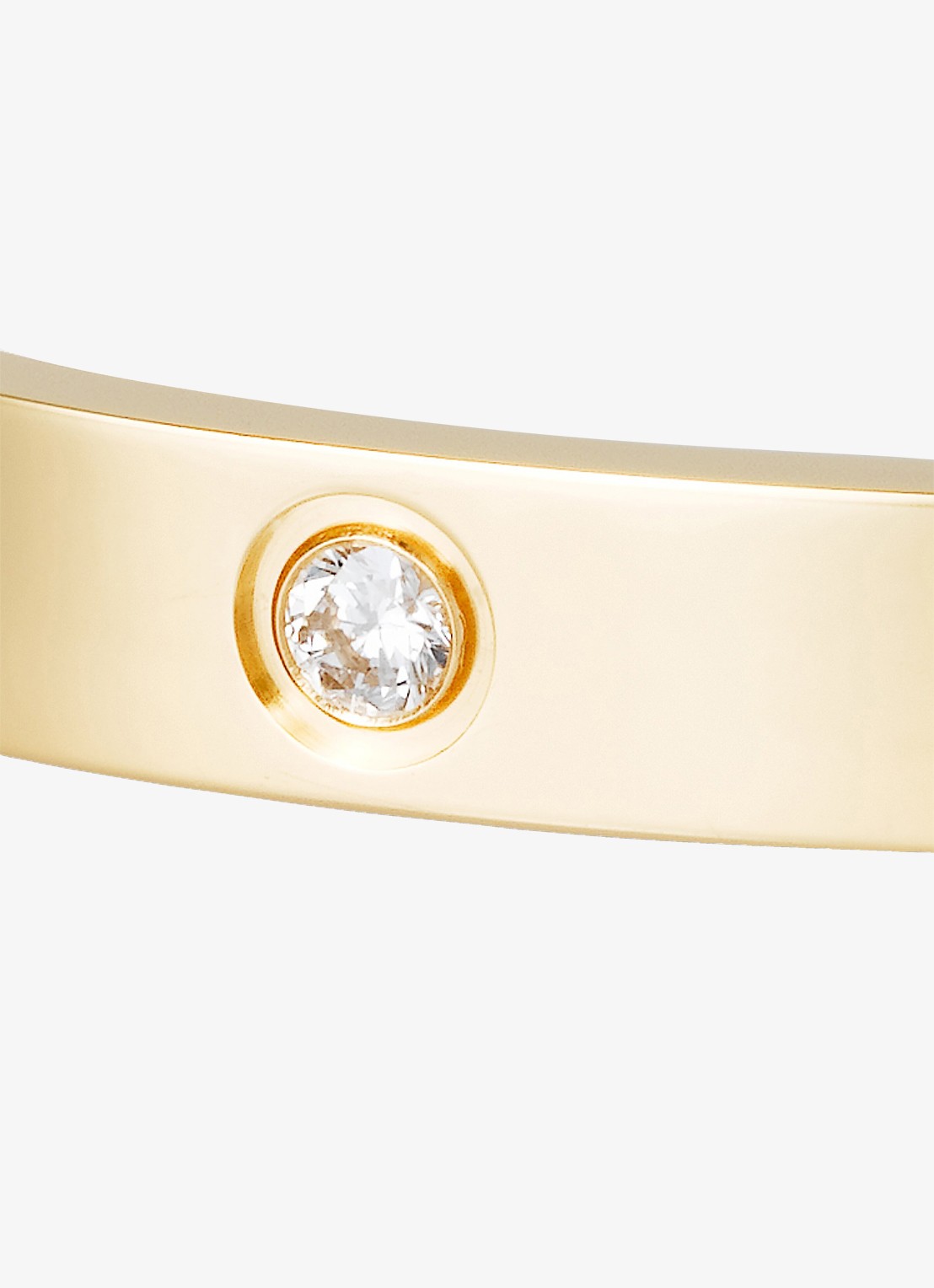Cartier LOVE bangle, klassiek model van 18 karaat geelgoud met 0.42 ct diamant CRB6070017 - detail 2 geelgoud
