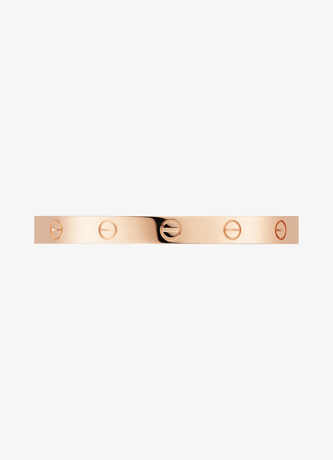 Cartier LOVE bangle, open, klassiek model van 18 karaat roségoud CRB6032617 - achterkant 6 roségoud