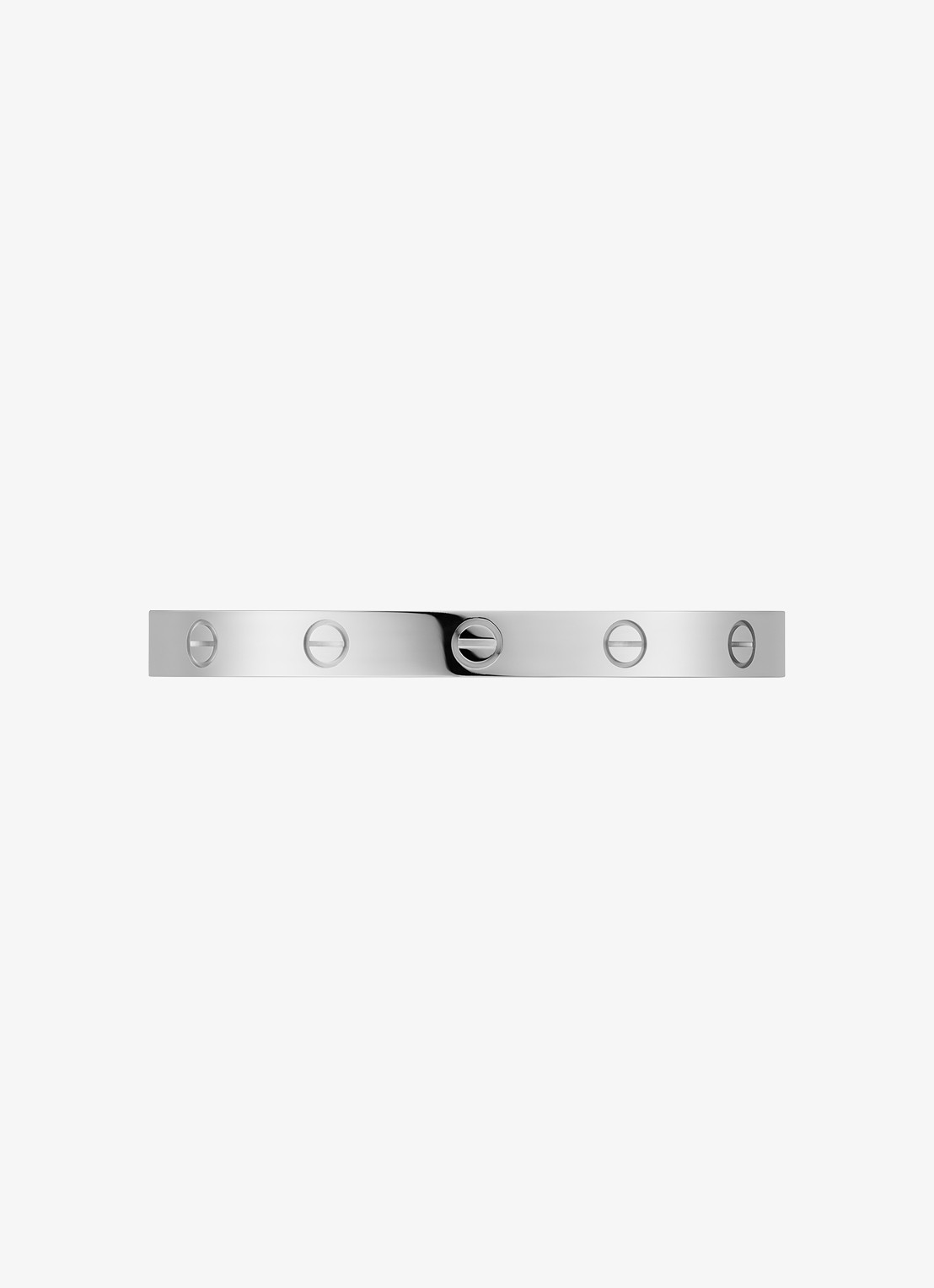 Cartier LOVE bangle, open, klassiek model van 18 karaat witgoud CRB6032517 - detail 3 witgoud